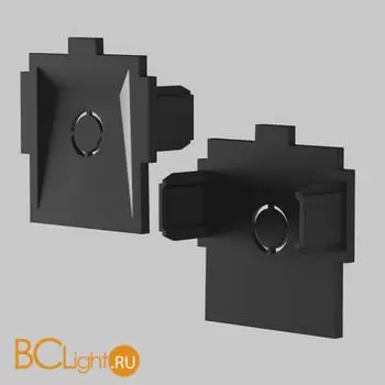 Комплект заглушек к встраиваемому шинопроводу Maytoni Accessories for tracks Radity TRA084EC-12B - Фото 0