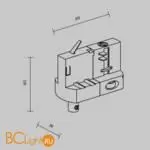 Коннектор для подвесного светильника Maytoni Accessories for tracks Trinity TRA005-3-A-W - Фото 5