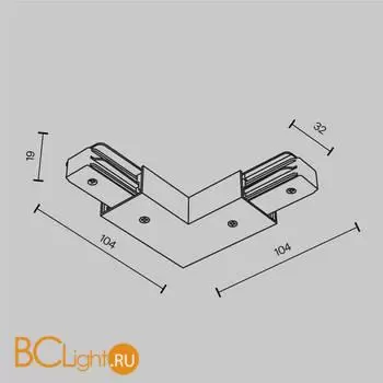 Коннектор шинопровода Maytoni Accessories for tracks Unity new TRA001CLB-11W - Фото 4