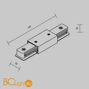 Коннектор шинопровода Maytoni Accessories for tracks Unity new TRA001CB-11W - Фото 5
