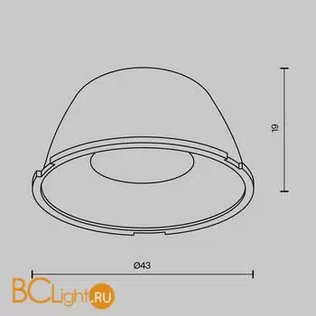 Линза для серии Alfa LED 24° Maytoni Accessories LensD43-24 - Фото 3