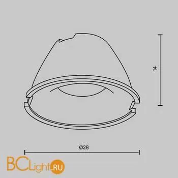 Линза для серии Alfa LED 36° Maytoni Accessories LensD28-36 - Фото 3