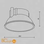 Декоративная черная рамка-отражатель для светильников серии Alfa LED Maytoni Accessories Ring8-10W-RD-B - Фото 3