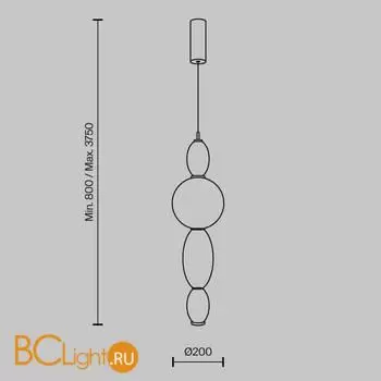 Подвесной светильник Maytoni Adore new MOD297PL-L12BS3K - Фото 5