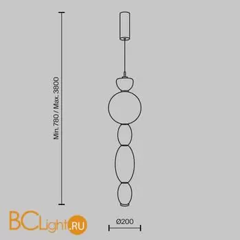 Подвесной светильник Maytoni Adore new MOD297PL-L17BS3K - Фото 5