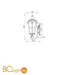 Уличный настенный светильник Maytoni Albion O413WL-01BZ1 - Фото 0