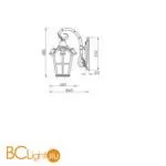 Уличный настенный светильник Maytoni Albion O413WL-01BZ - Фото 0