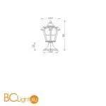 Садово-парковый фонарь Maytoni Albion O413FL-01GB - Фото 0