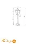 Садово-парковый фонарь Maytoni Albion O413FL-01BZ1 - Фото 0