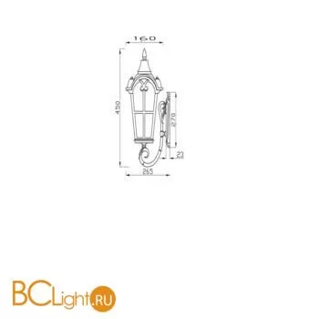 Уличный настенный светильник Maytoni Albion O413WL-01GB1 - Фото 0