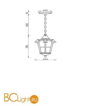 Уличный подвесной светильник Maytoni Albion O413PL-01GB - Фото 0