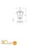 Садово-парковый фонарь Maytoni Albion O413FL-01BZ - Фото 0