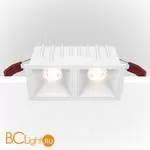 Встраиваемый светильник Maytoni Alfa LED 4000K 2x10Вт 36° Dim Triac DL043-02-10W4K-D-SQ-W - Фото 2