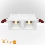 Встраиваемый светильник Maytoni Alfa LED 4000K 2x10Вт 36° Dim Triac DL043-02-10W4K-D-SQ-W - Фото 3