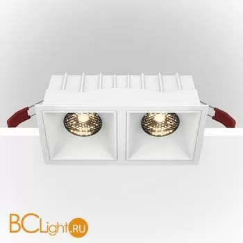 Встраиваемый светильник Maytoni Alfa LED 3000K 2x15Вт 36° Dim Triac DL043-02-15W3K-D-SQ-W - Фото 3