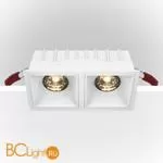 Встраиваемый светильник Maytoni Alfa LED 3000K 2x15Вт 36° Dim Triac DL043-02-15W3K-D-SQ-W - Фото 3