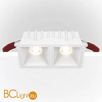 Встраиваемый светильник Maytoni Alfa LED 3000K 2x10Вт 36° Dim Triac DL043-02-10W3K-D-SQ-W - Фото 2