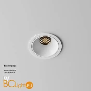 Встраиваемый светильник Maytoni Alfa LED DL043-01-10W3K-RD-W-1 - Фото 1