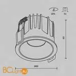 Встраиваемый светильник Maytoni Alfa LED DL043-01-15W3K-RD-B-1 - Фото 11