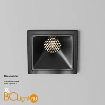 Встраиваемый светильник Maytoni Alfa LED DL043-01-10W4K-SQ-B-1 - Фото 1