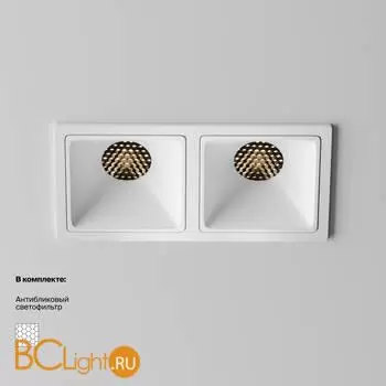 Встраиваемый светильник Maytoni Alfa LED DL043-02-10W3K-SQ-W-1 - Фото 1