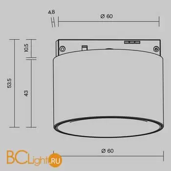 Трековый светильник Maytoni Alfa S new TR188-1-5W2.7K-M-BW - Фото 7