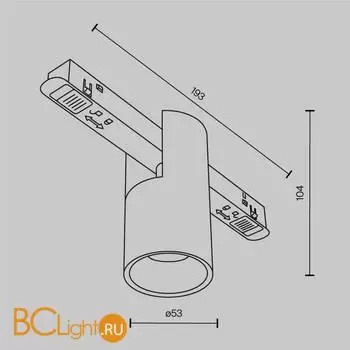 Трековый светильник Maytoni Alfa new TR122-2-7W3K-BS - Фото 7