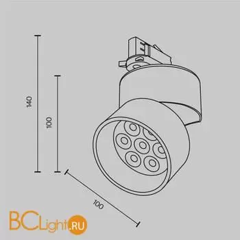 Трековый светильник Maytoni Alfa new TR199-3-15W2.7K-M-W - Фото 8