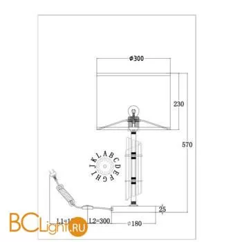 Настольная лампа Maytoni MOD088TL-01BS - Фото 2
