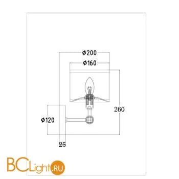 Бра Maytoni MOD088WL-01BS - Фото 0