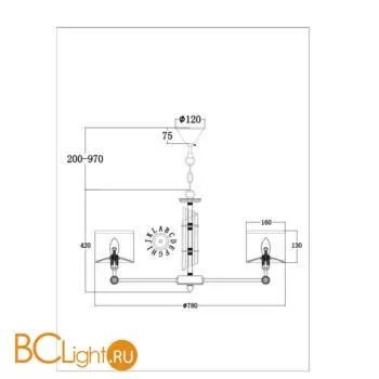 Люстра Maytoni MOD088PL-08BS - Фото 4