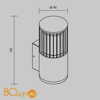 Уличный настенный светильник Maytoni Alura O492WL-01GF - Фото 8