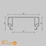 Профиль Maytoni Алюминиевый профиль ALM-9940-SC-W-2M - Фото 2