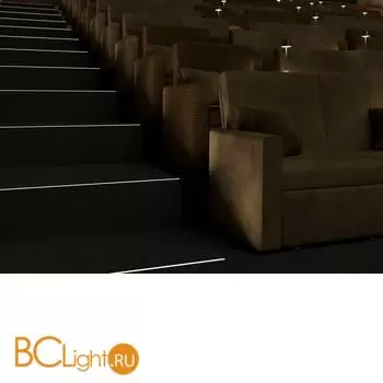 Алюминиевый профиль встраиваемый в пол 37x10 (Черный, 2 м), ALM-3710-S-2M 636023 - Фото 1