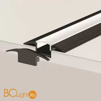 Алюминиевый профиль встраиваемый в пол 37x10 (Черный, 2 м), ALM-3710-S-2M 636023 - Фото 8