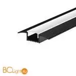 Алюминиевый профиль встраиваемый в пол 37x10 (Черный, 2 м), ALM-3710-S-2M 636023