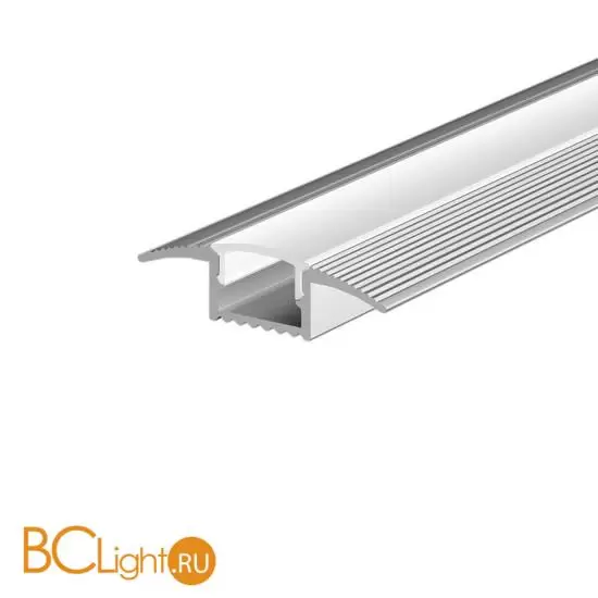 Алюминиевый профиль встраиваемый в пол 37x10 (Серебро, 2 м), ALM-3710-S-2M 636022