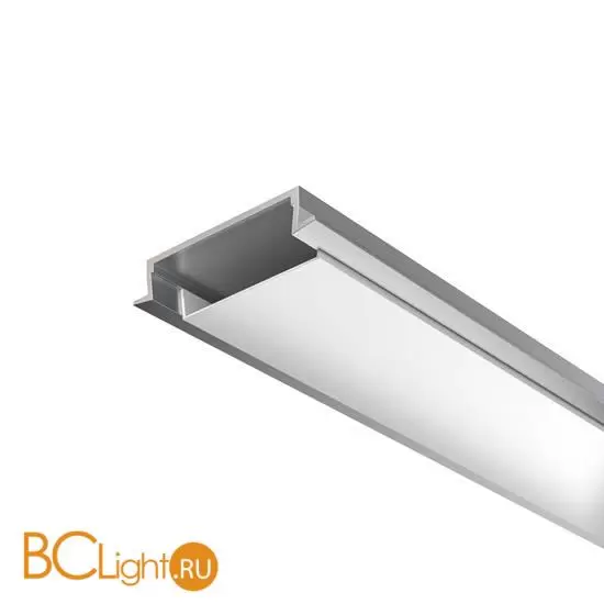 Алюминиевый профиль встраиваемый с накладным фланцем 30x6 (Серебро, 2 м), ALM-3006-S-2M 632018