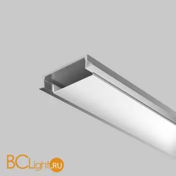 Алюминиевый профиль встраиваемый с накладным фланцем 30x6 (Серебро, 2 м), ALM-3006-S-2M 632018 - Фото 2