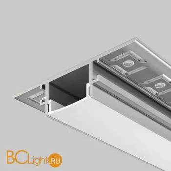 Алюминиевый профиль встраиваемый скрытого монтажа 61x14 (Серебро, 2 м), ALM-6114-S-2M 636019 - Фото 0