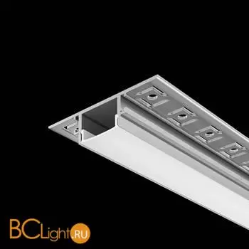 Алюминиевый профиль встраиваемый скрытого монтажа 61x14 (Серебро, 2 м), ALM-6114-S-2M 636019 - Фото 3