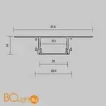 Алюминиевый профиль встраиваемый скрытого монтажа 61x14 (Серебро, 2 м), ALM-6114-S-2M 636019 - Фото 4