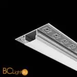 Алюминиевый профиль встраиваемый скрытого монтажа 61x14 (Серебро, 2 м), ALM-6114-S-2M 636019 - Фото 3