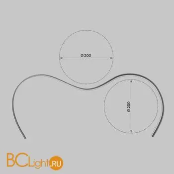 Алюминиевый профиль накладной с вертикальным изгибом 18x6 (Серебро, 2 м), ALM-1806-S-2M 631016 - Фото 6
