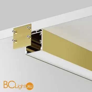 Алюминиевый профиль накладной-подвесной 35x35 (Латунь, 2 м), ALM-3535BT-BR-2M 633005 - Фото 2