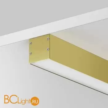 Алюминиевый профиль накладной-подвесной 35x35 (Латунь, 2 м), ALM-3535BT-BR-2M 633005 - Фото 0
