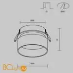 Встраиваемый светильник Maytoni Amary new DL062-GU10-B - Фото 8