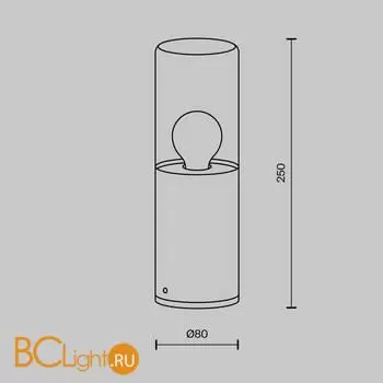 Садово-парковый фонарь Maytoni Amas O432FL-01GF - Фото 6