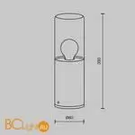 Садово-парковый фонарь Maytoni Amas O432FL-01GF - Фото 6