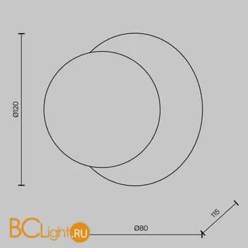 Настенный светильник Maytoni Ambre new MOD331WL-L3BS3K - Фото 4